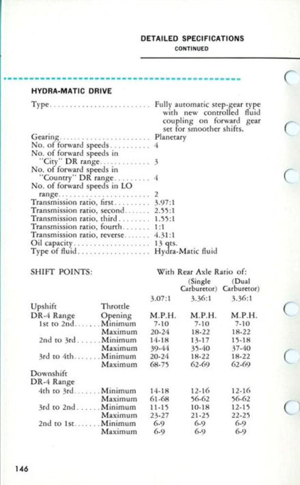 1956 Cadillac Salesmans Data Book Page 40